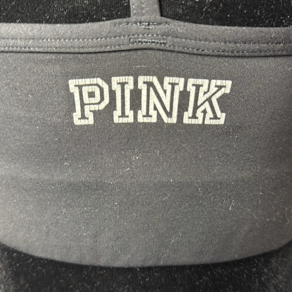 Pink Victoria’s Secret Ultimate Sports Bra Black Cage Front T Back Women’s M - Picture 5 of 8